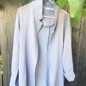 LUSH GREY LILAC BLAZER